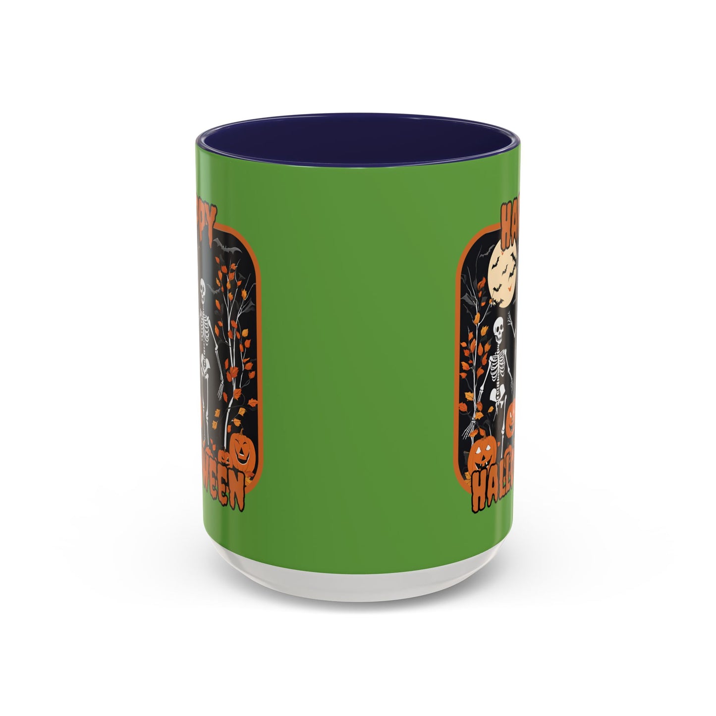 Spooktacular Skeletons of Halloween Accent Mug by cypherpunkgear