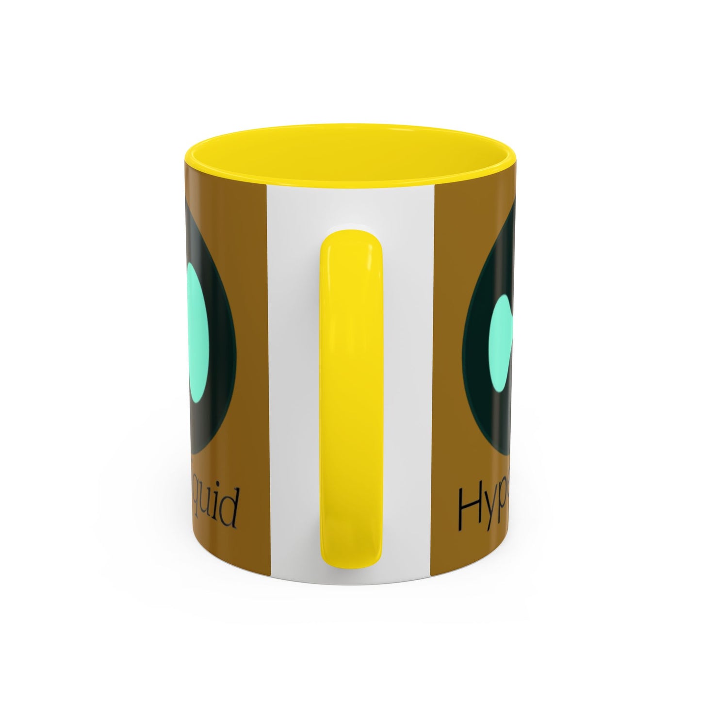 Hyperliquid Black font Brown Accent Mug by cypherpunkgear.com