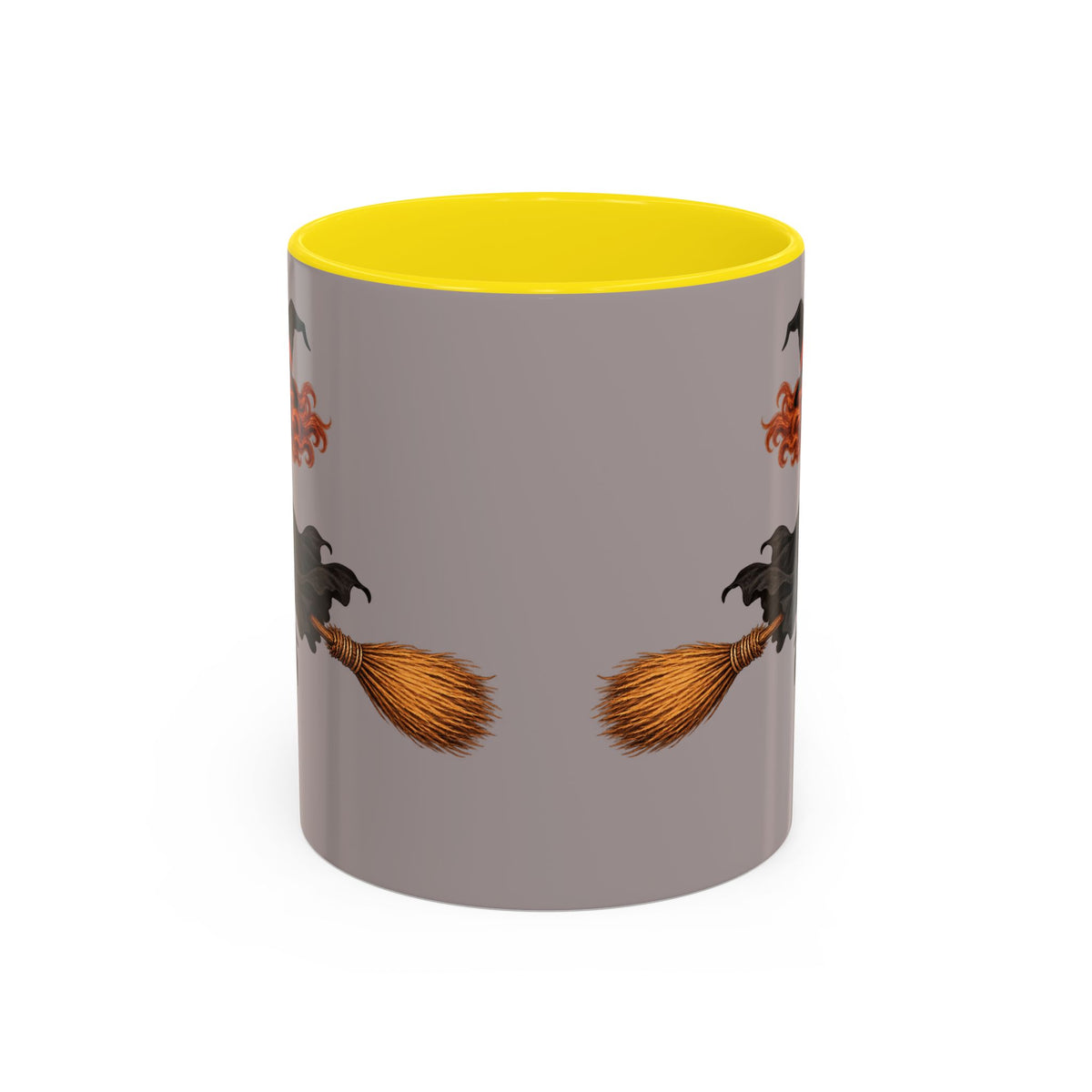 Hazel Hex Grey Accent Mug by CreepyCrafts.boo