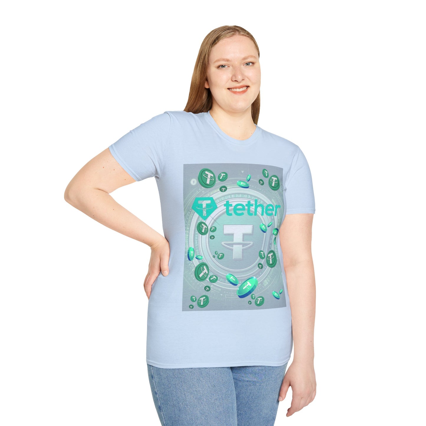 Tether LTcolors Unisex T-Shirt by cypherpunkgear.com