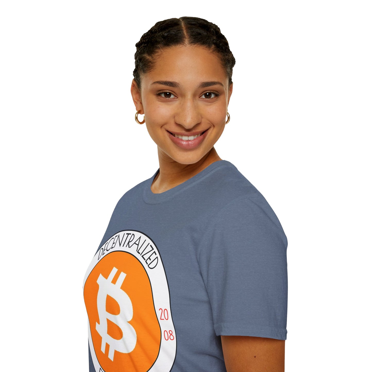 Bitcoin Decentralized Freedom Dark colors Unisex T-Shirt by cypherpunkgear.com
