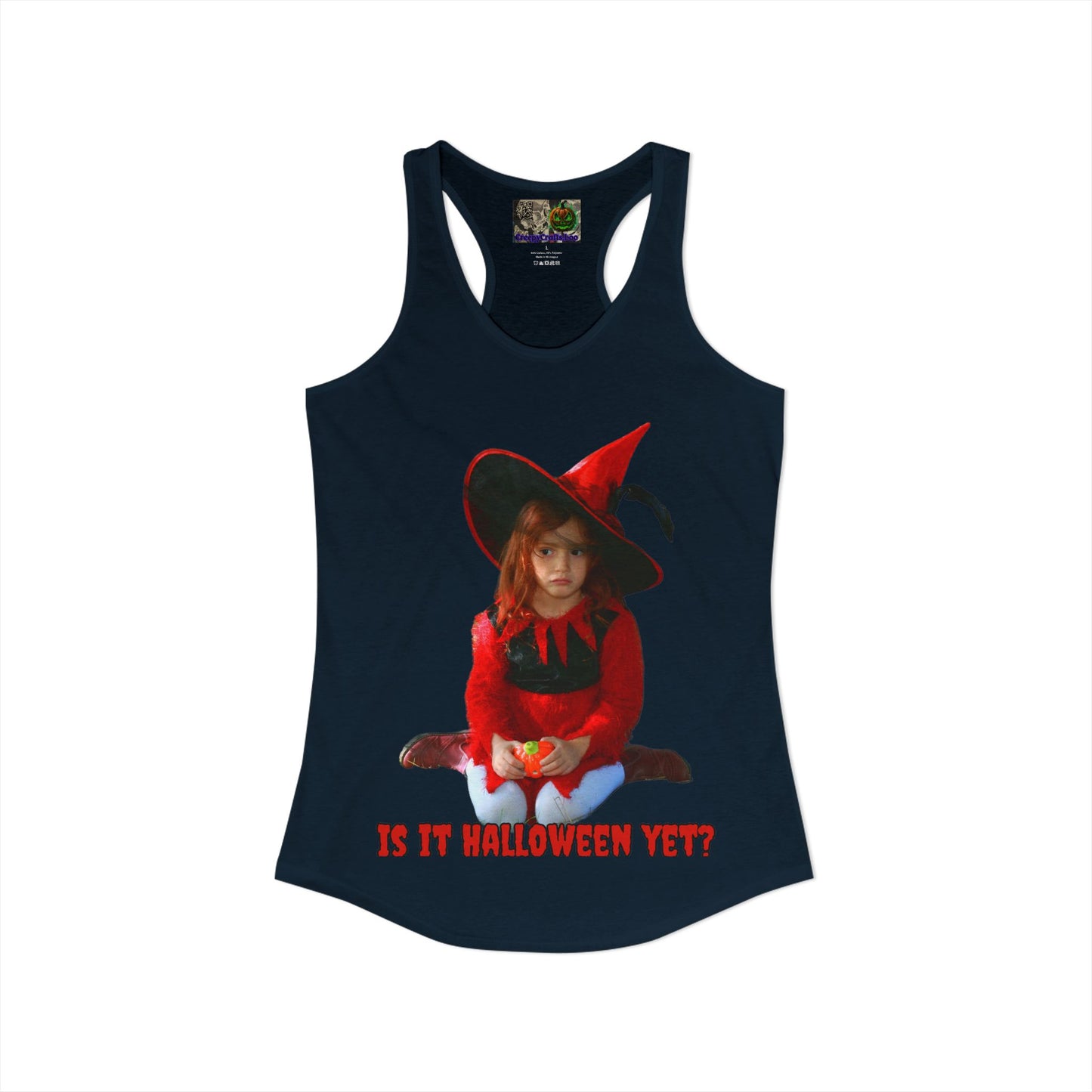 Is it Halloween yet? Women's Racerback Tank Top by CreepyCrafts.boo