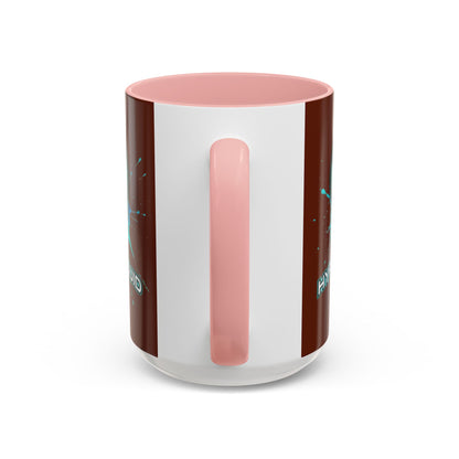 HYPE Drip Brown Accent Mug by cypherpunkgear.com