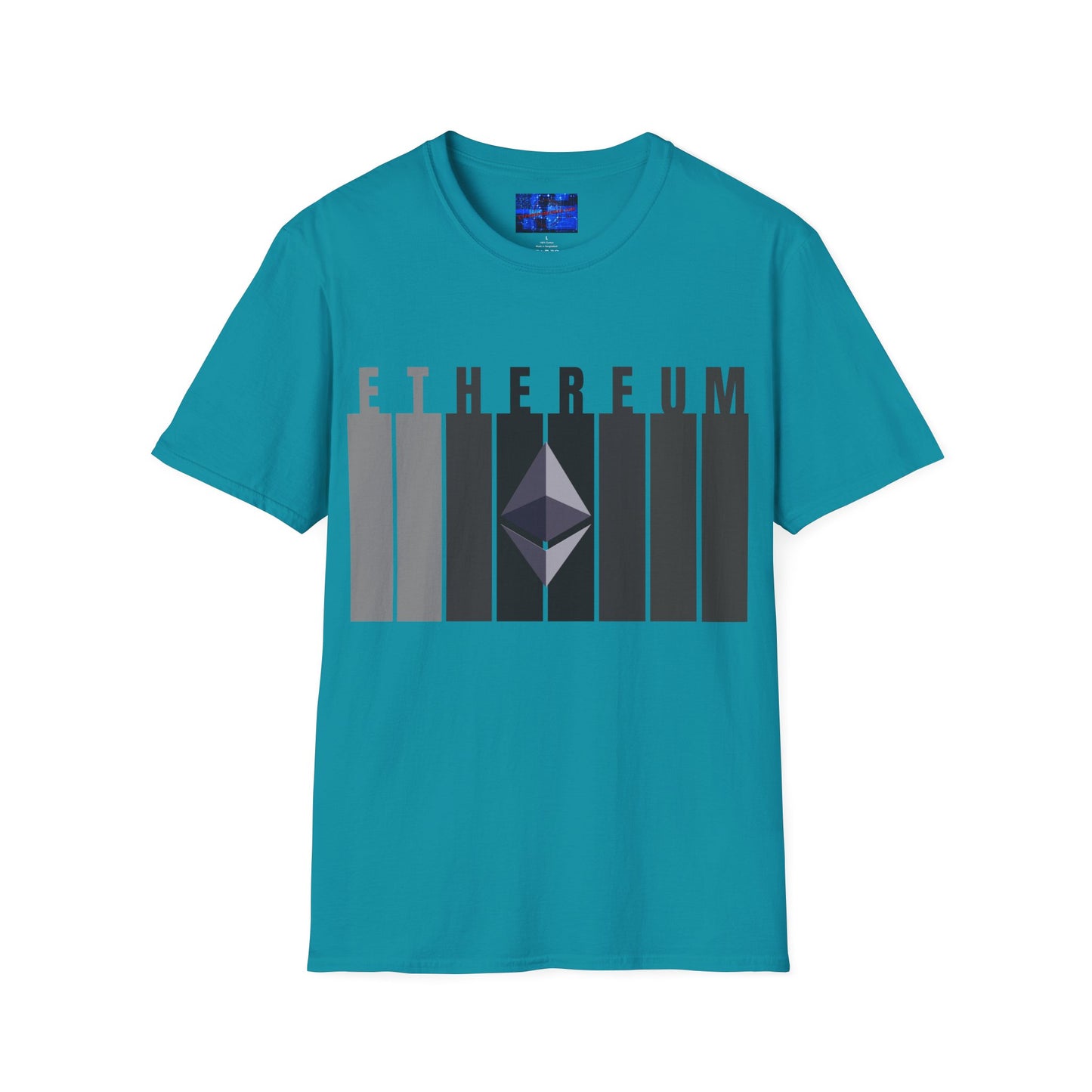 Ethereum (ETH) DKcolors Unisex T-Shirt by cypherpunkgear.com
