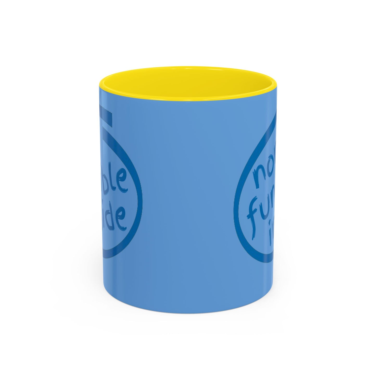 Non-Fungible Inside Light Blue Accent Mug by cypherpunkgear.com