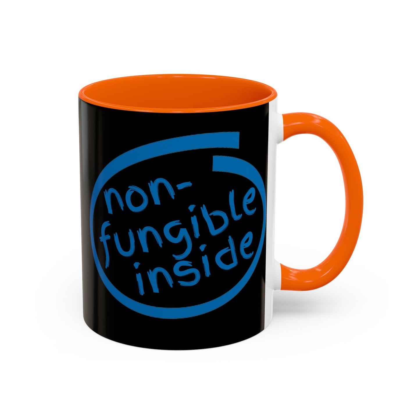 Non-Fungible Inside Black Accent Mug by cypherpunkgear.com