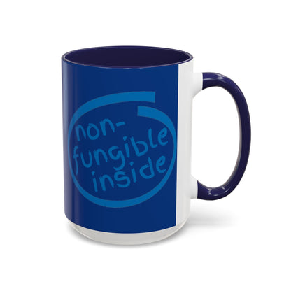Non-Fungible Inside Dark Blue Accent Mug by cypherpunkgear.com