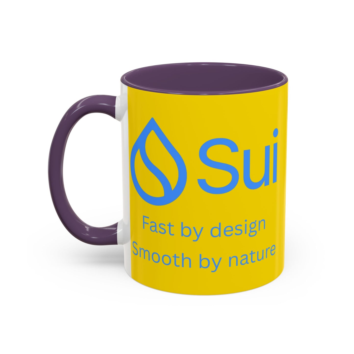 SUI Yellow Accent Mug by cypherpunkgear.com