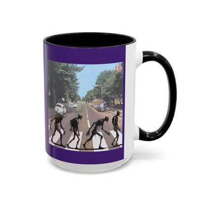 2-sided, Scabby Road Purple Accent Mug by CreepyCrafts.boo
