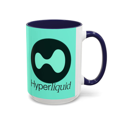 Hyperliquid Black font Light Hyperliquid Accent Mug by cypherpunkgear.com