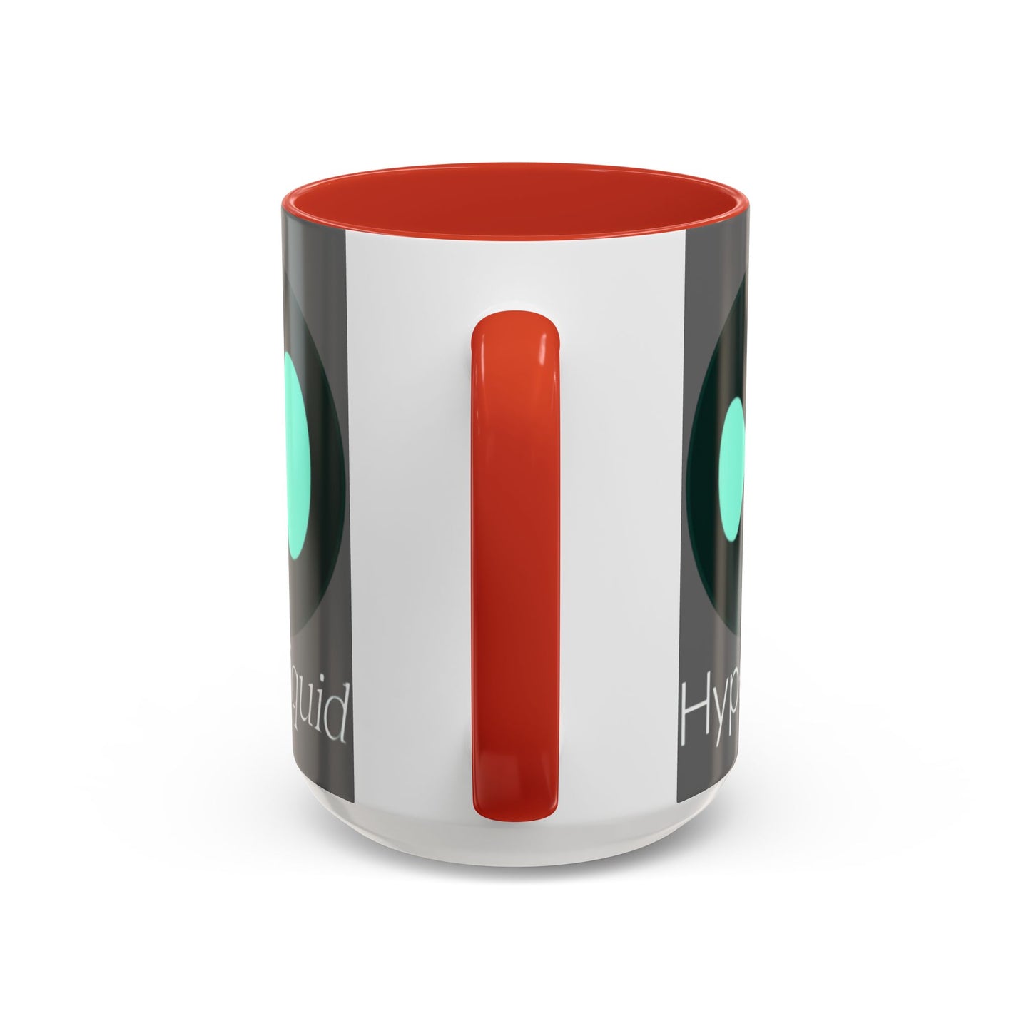 Hyperliquid White font Grey Accent Mug by cypherpunkgear.com