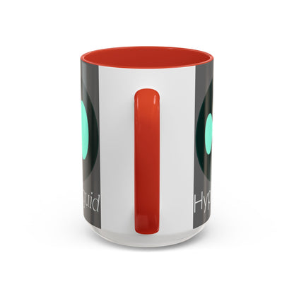 Hyperliquid White font Grey Accent Mug by cypherpunkgear.com