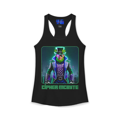 Cipher McByte Women's Racerback Tank Top by cypherpunkgear.com