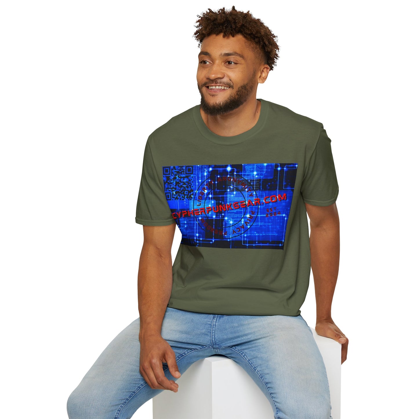 Cypherpunkgear.com logo Dark colors Unisex T-Shirt by cypherpunkgear.com