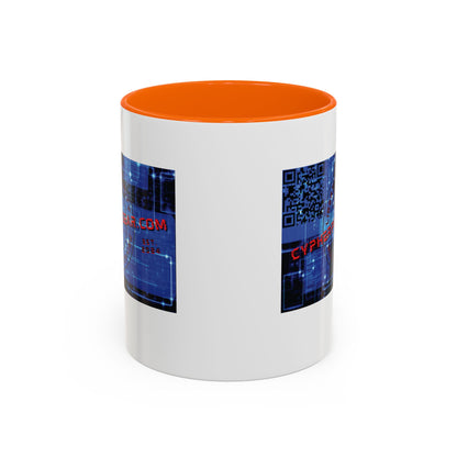 Cypherpunkgear.com logo Accent Mug by cypherpunkgear.com