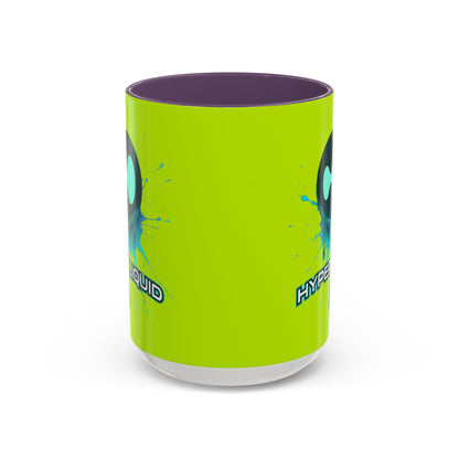 HYPE Drip Yellow Accent Mug by cypherpunkgear.com