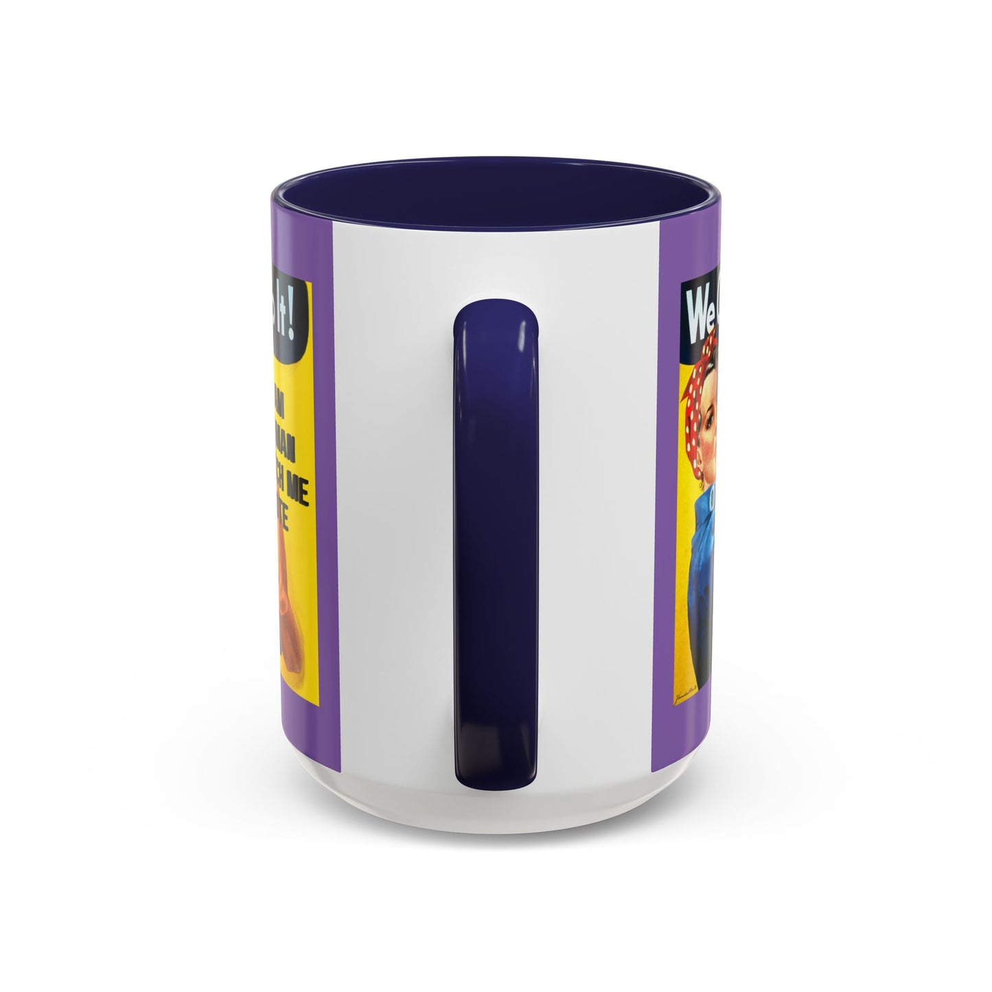 I Am Woman Watch Me Vote Rosie Light Purple Accent Mug by cypherpunkgear.com