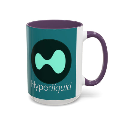 Hyperliquid White font Hyperliquid Accent Mug by cypherpunkgear.com
