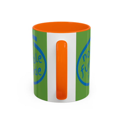 Non-Fungible Inside Green Accent Mug by cypherpunkgear.com