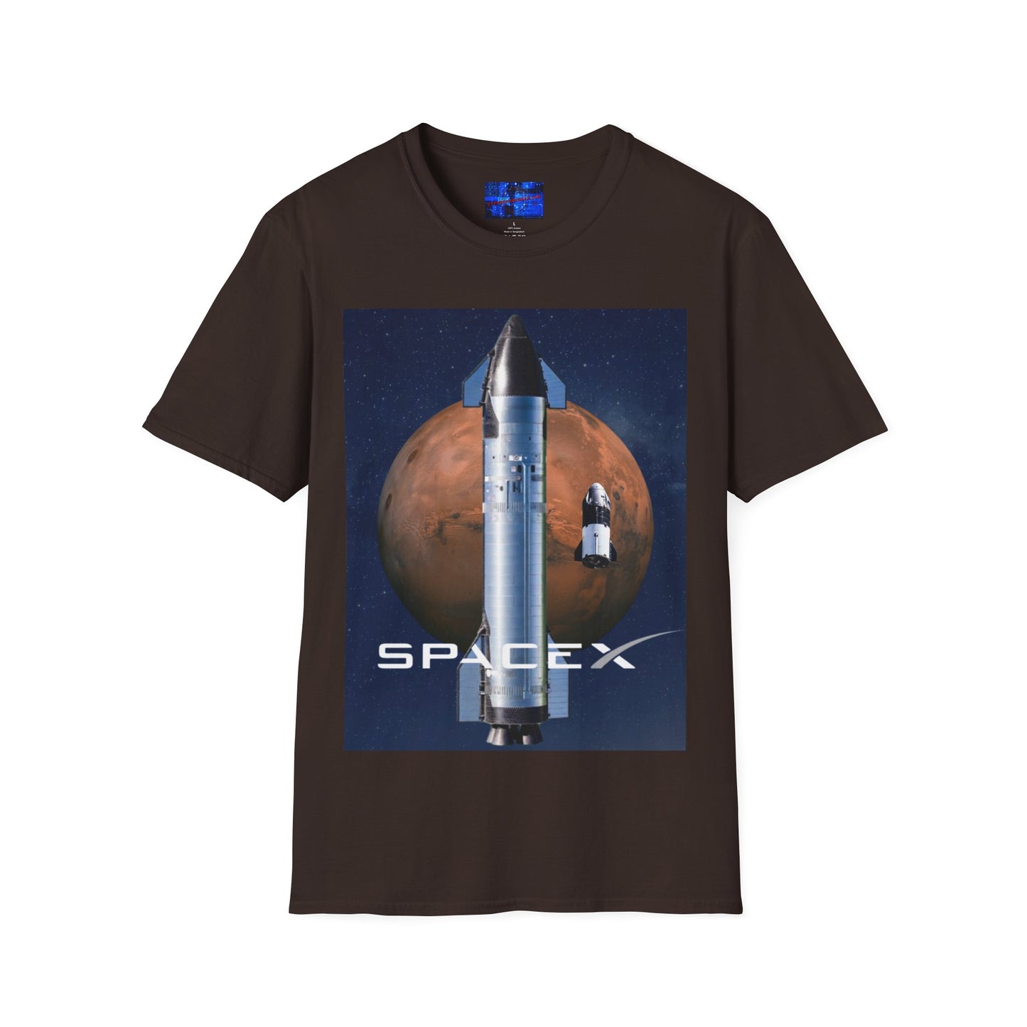 SpaceX Mars Unisex T-Shirt by cypherpunkgear.com