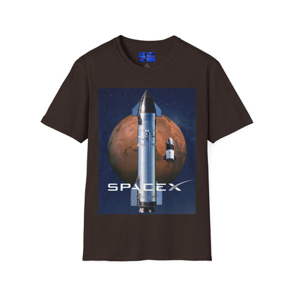 SpaceX Mars Unisex T-Shirt by cypherpunkgear.com