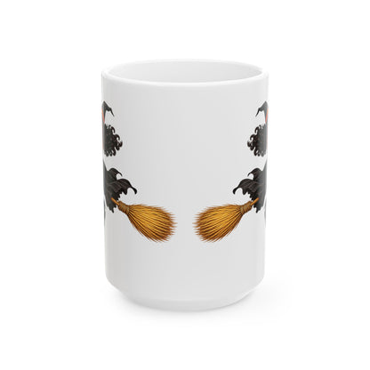 Velvet Vex White Mug by CreepyCrafts.boo