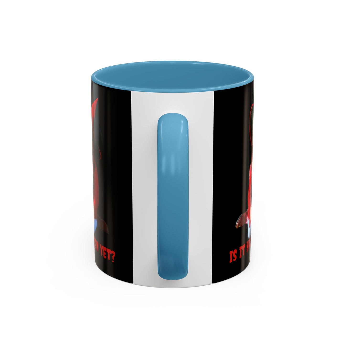 Is it Halloween yet? Black Accent Mug by CreepyCrafts.boo