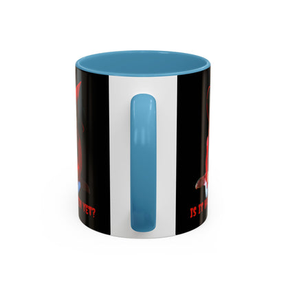 Is it Halloween yet? Black Accent Mug by CreepyCrafts.boo