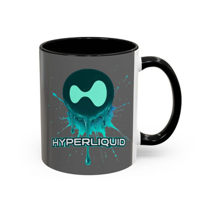 HYPE Drip Grey Accent Mug by cypherpunkgear.com