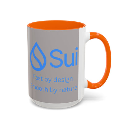 SUI Grey Accent Mug by cypherpunkgear.com