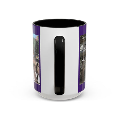 2-sided, Scabby Road Purple Accent Mug by CreepyCrafts.boo