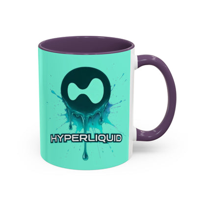 HYPE Drip Light Hyperliquid Accent Mug by cypherpunkgear.com