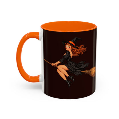 Hazel Hex Brown Accent Mug by CreepyCrafts.boo