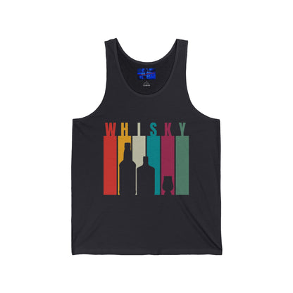 Whisky spelled without an 'e' Unisex Jersey Tank Top by cypherpunkgear.com