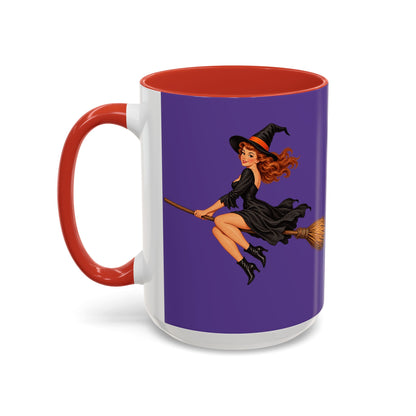 Hazel Hex Purple Accent Mug by CreepyCrafts.boo