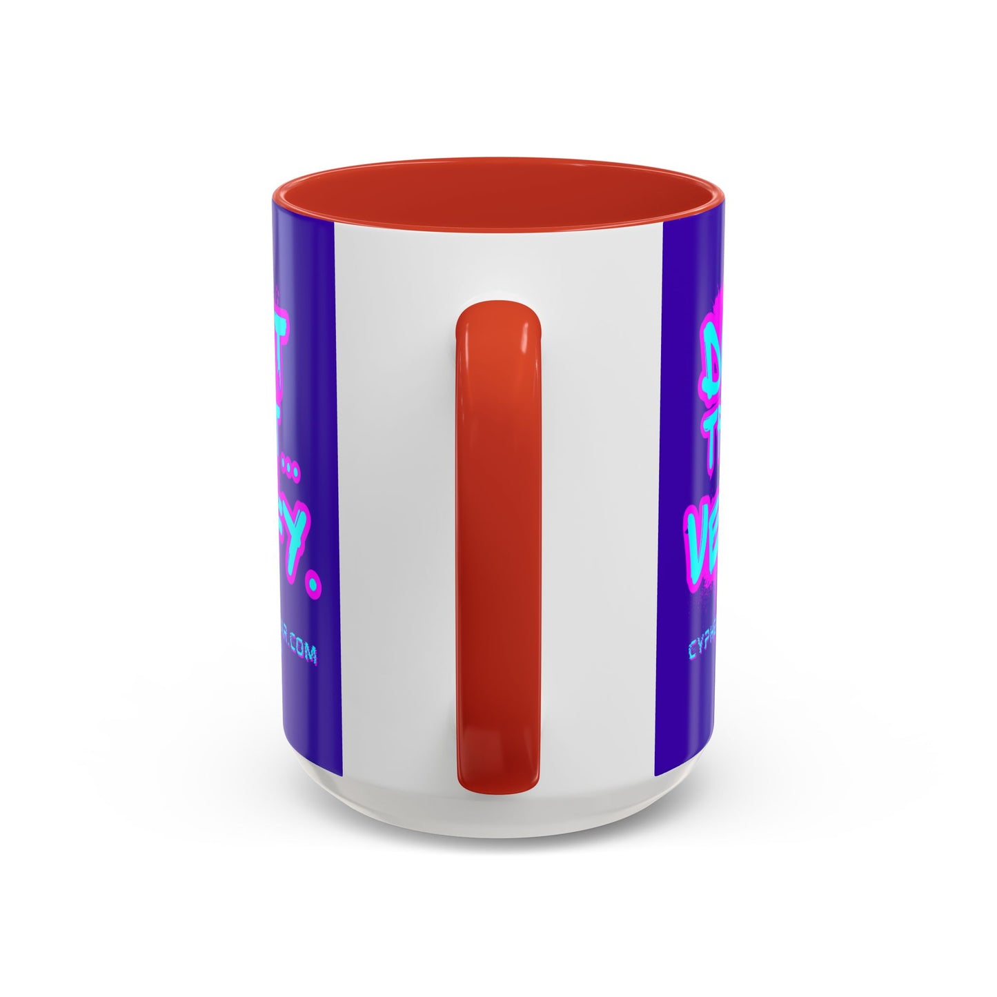 Don't Trust...Verify. Dark Purple Accent Mug by cypherpunkgear.com