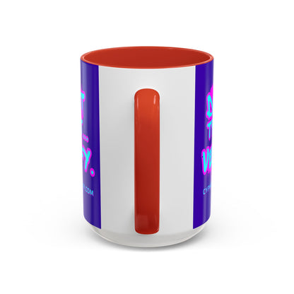 Don't Trust...Verify. Dark Purple Accent Mug by cypherpunkgear.com