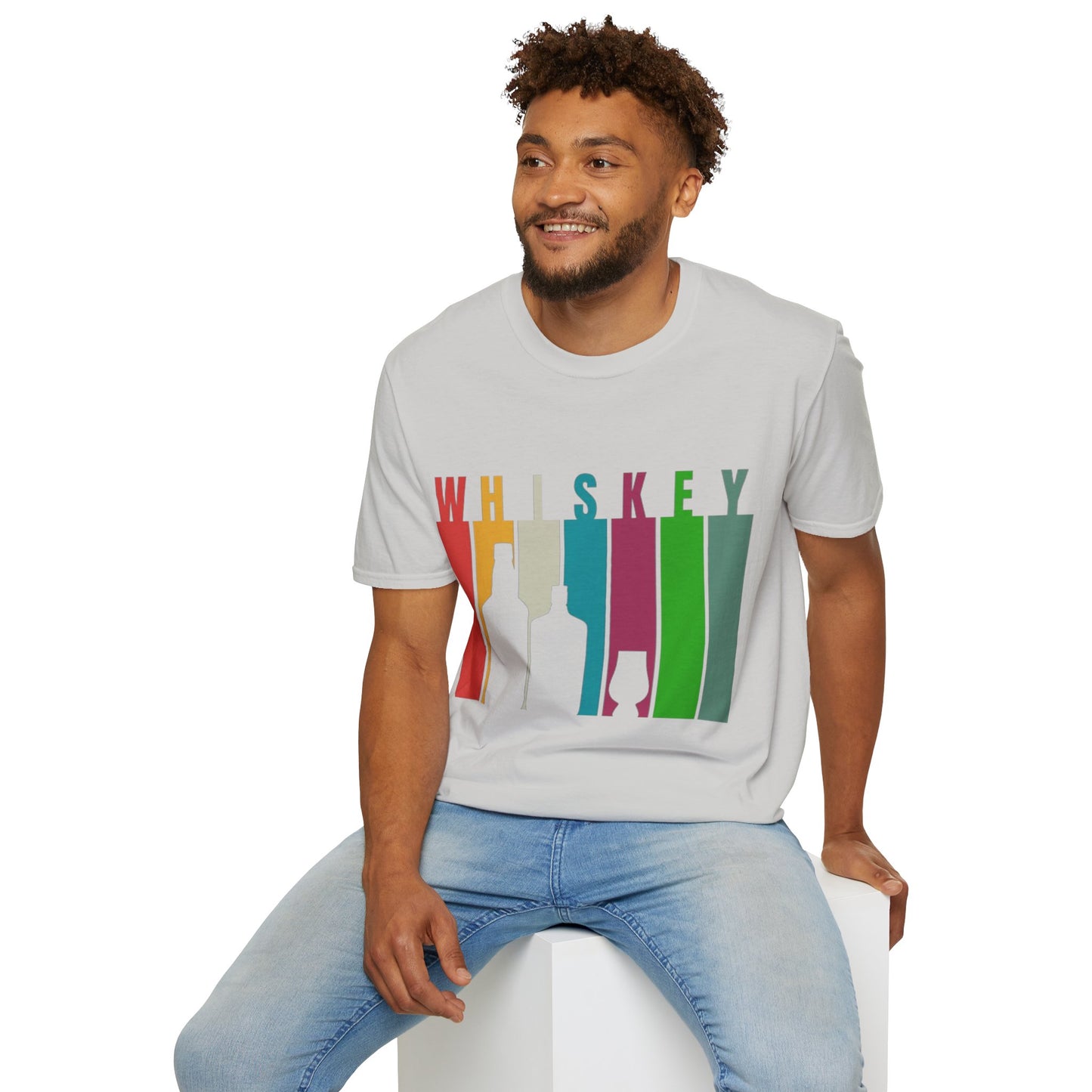 Whiskey spelled with an 'e' Light colors Unisex T-Shirt by cypherpunkgear.com