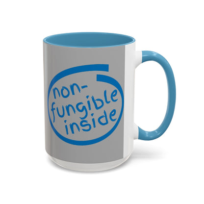 Non-Fungible Inside Grey Accent Mug by cypherpunkgear.com