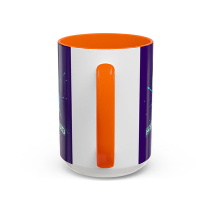 HYPE Drip Dark Purple Accent Mug by cypherpunkgear.com
