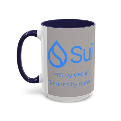 SUI Grey Accent Mug by cypherpunkgear.com