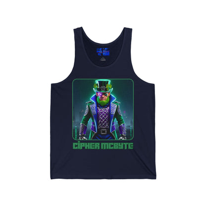 Cipher McByte Unisex Jersey Tank Top by cypherpunkgear.com