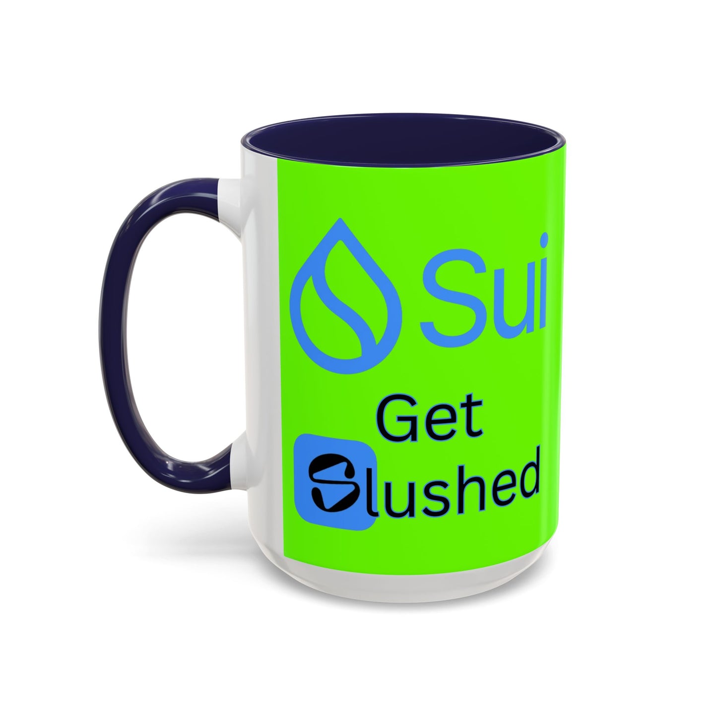 Sui: Get Slushed Green Accent Mug by cypherpunkgear.com