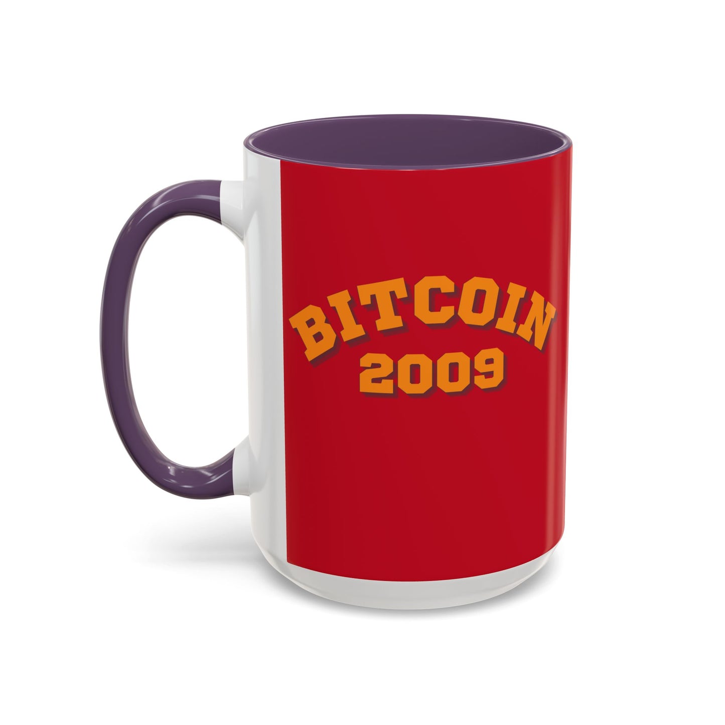 Bitcoin 2009 Red Accent Mug by cypherpunkgear.com