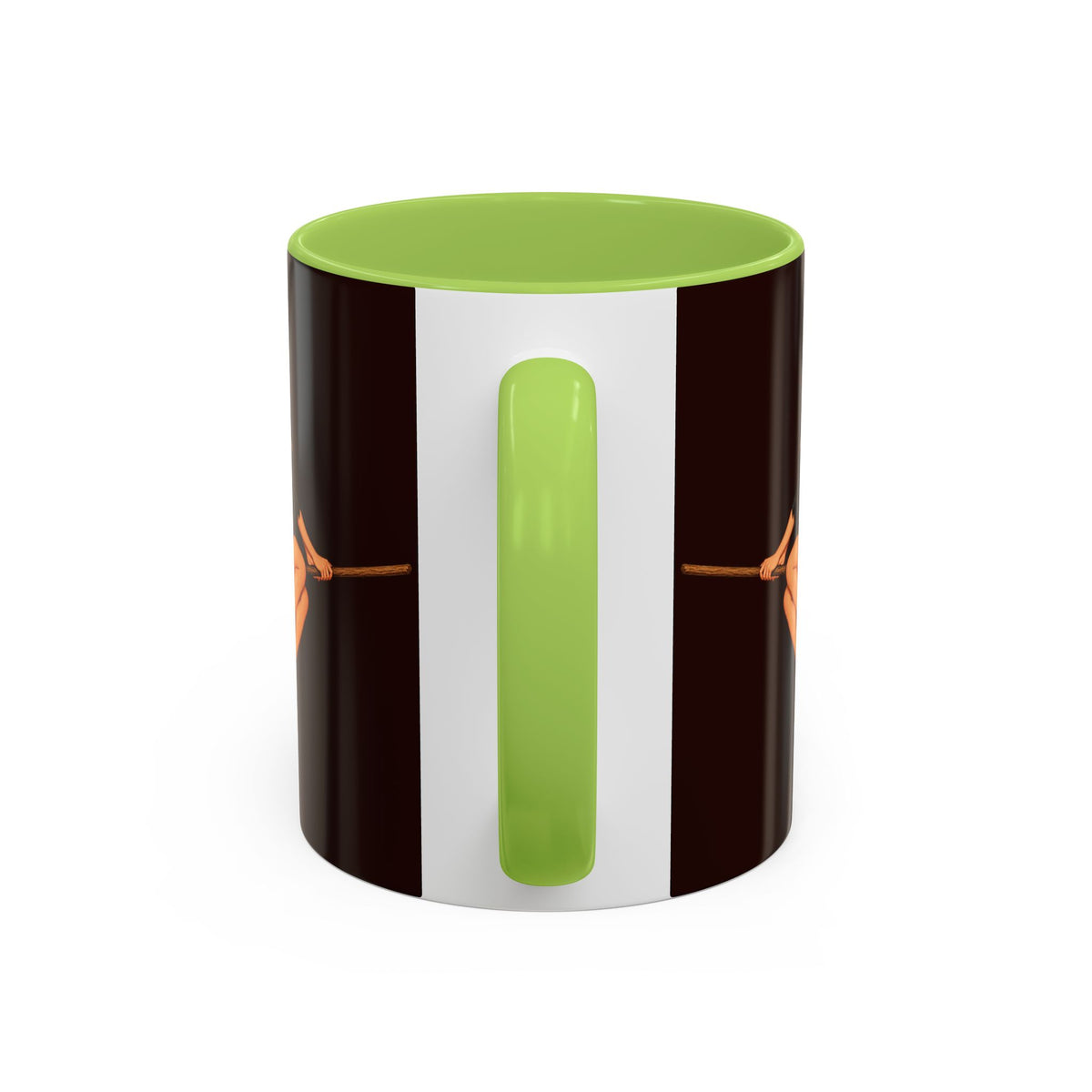 Hazel Hex Brown Accent Mug by CreepyCrafts.boo
