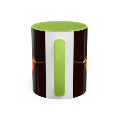 Hazel Hex Brown Accent Mug by CreepyCrafts.boo