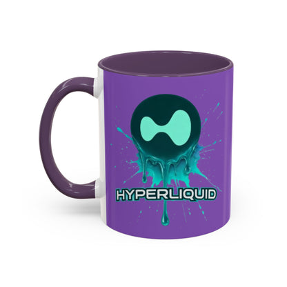 HYPE Drip Light Purple Accent Mug by cypherpunkgear.com