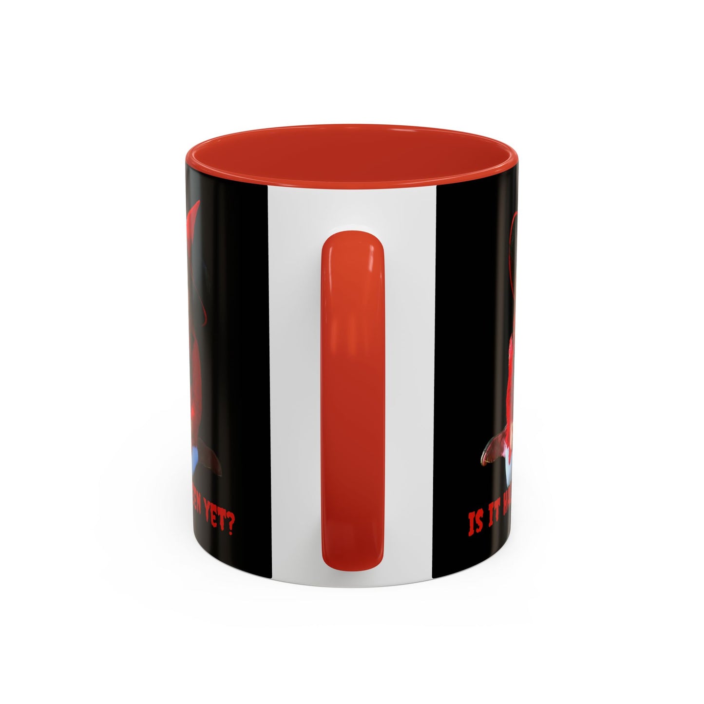 Is it Halloween yet? Black Accent Mug by CreepyCrafts.boo