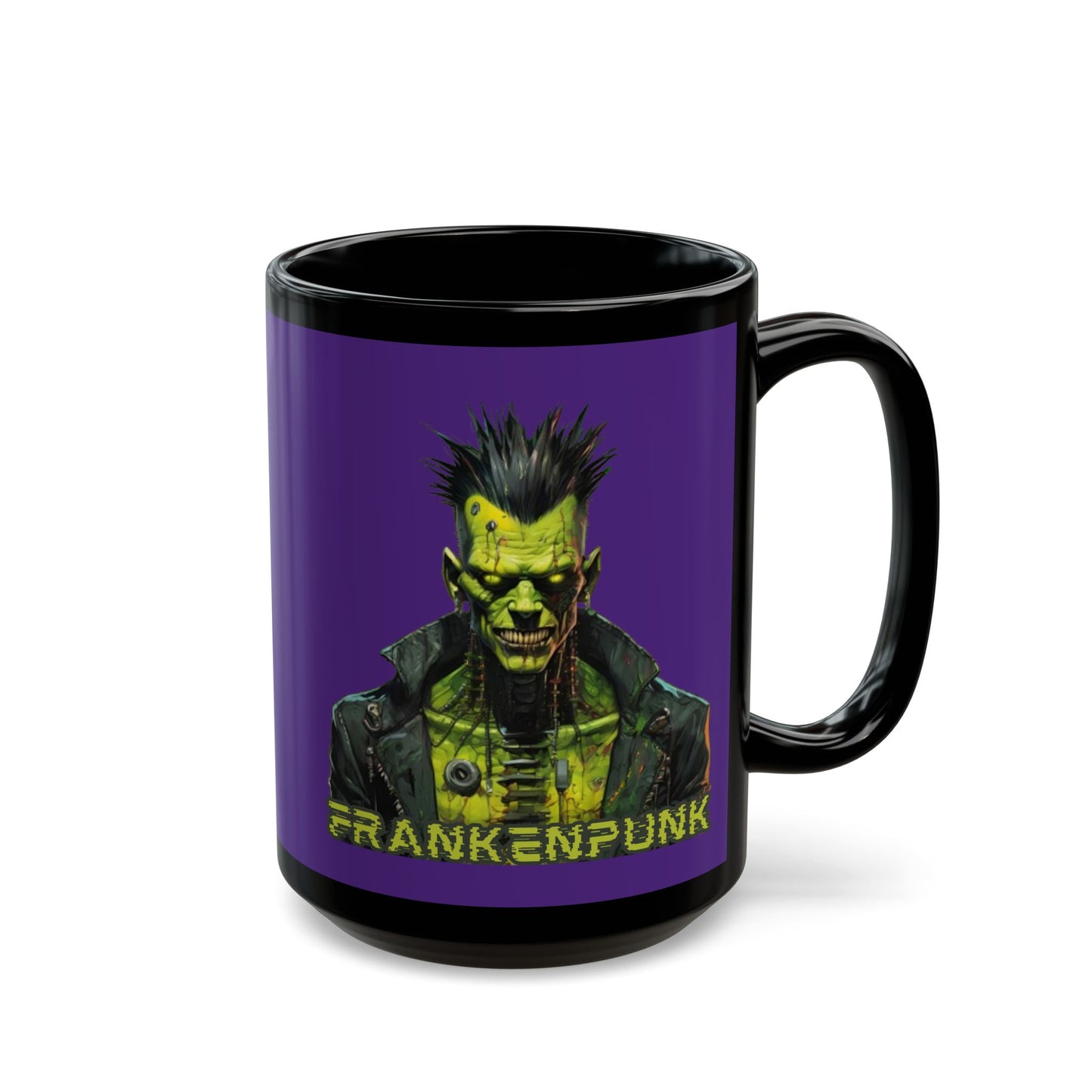 Frankenpunk Purple Mug by CreepyCrafts.boo