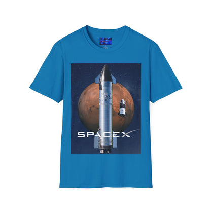 SpaceX Mars Unisex T-Shirt by cypherpunkgear.com